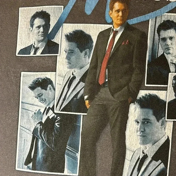 2008 Michael Bublé gray short sleeve t-shirt concert tour call me irresponsible - Picture 4 of 10